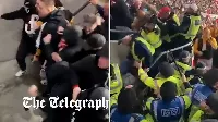 Két év eltiltást is kaphatnak a magyar szurkolók, aki összecsapnak a rendőrökkel a Wembleyben 