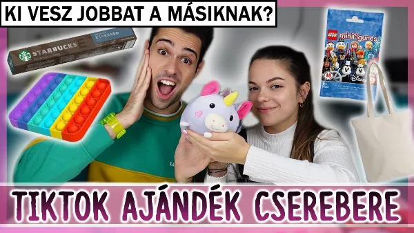 Tiktok ajándékcsere Csecsééknél - közös videóval jelentkezett a testvérpár