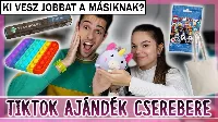 Tiktok ajándékcsere Csecsééknél - közös videóval jelentkezett a testvérpár