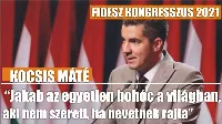 Kocsis Máté beszéde a Fidesz kongresszuson - 2021.11.14