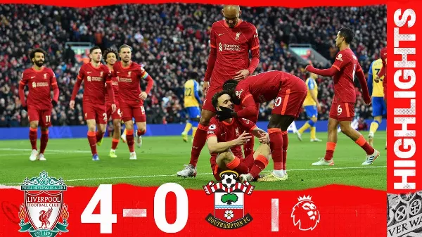 Bejön nekik a négyes: Liverpool -  Southampton  4-0