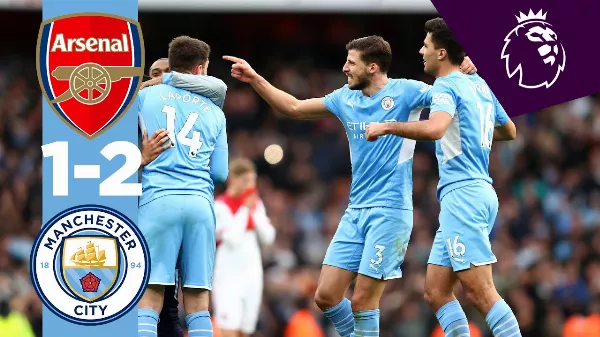 Már 11 pont a Manchester City előnye, miután 2-1-re megverte az Arsenalt. 