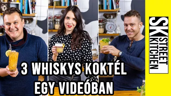 3 whiskys koktél a Street Kitchentől