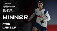 Erik Lamela kapta a Puskás díjat 2021-ben