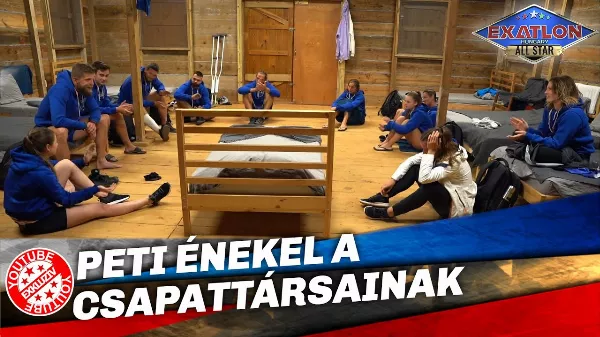 Ez most Megasztár vagy Exatlon? Nézd meg, hogyan énekel Peti a csapattársainak!