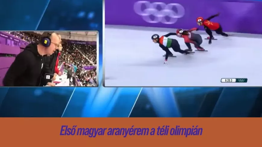 Első magyar aranyérem téli olimpián! Fantasztikus srácok, fantasztikus kommentátor!