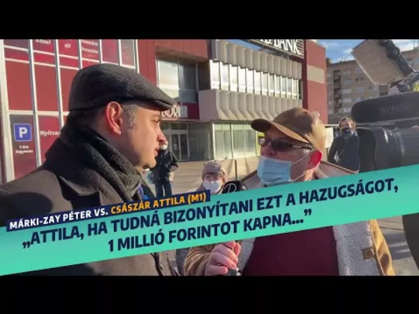 Verbális szócsata az utcán: Márki-Zay vs. M1-es riporter! Ismét egymillió forint a tét! Orbánról mikor lesz hasonló videó egy ellenzéki riporterrel?