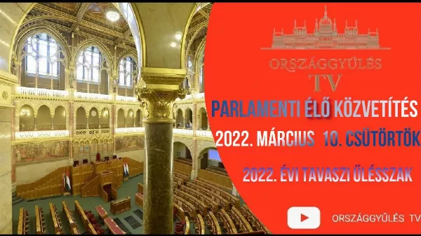 Köztársasági elnökválasztás -  parlamenti élő közvetítés 2022. Március 10. 