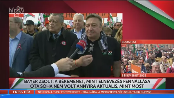 Interjú Bayer Zsolttal a Békemenetről | HÍR TV