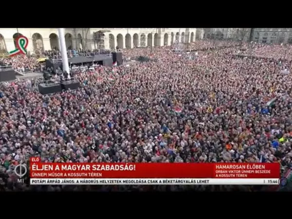 Orbán Viktor miniszterelnök ünnepi beszéde a Kossuth térről