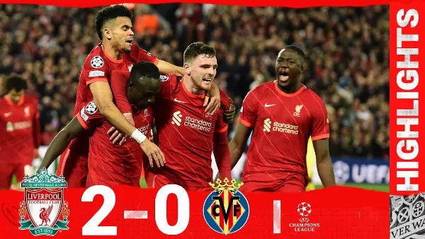 Kétgólos előny a Liverpoolnál: Liverpool - Villarreal 2-0