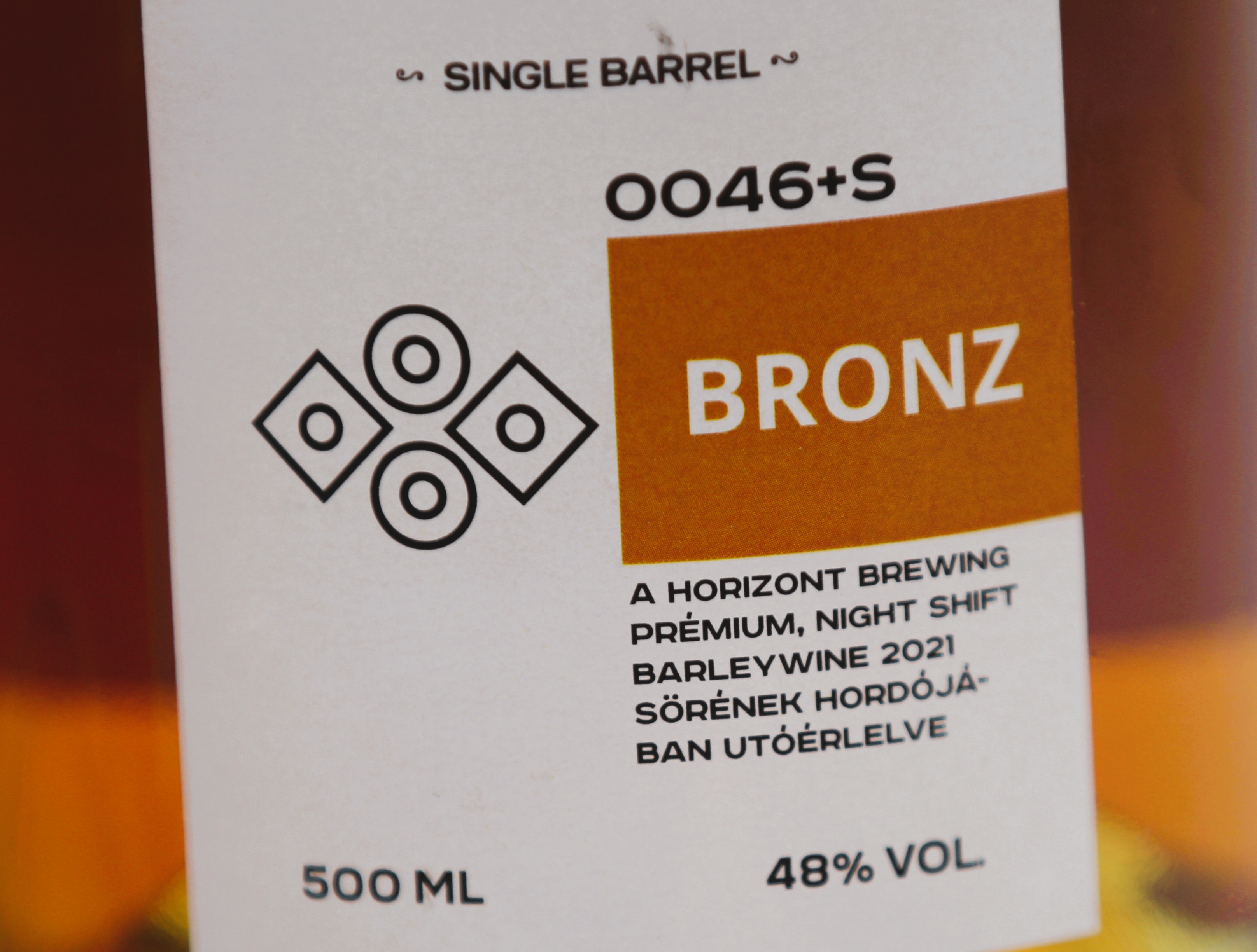 Gemenc Bronz whiskey címkéje