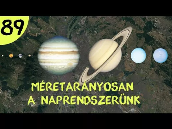 Méretarányos naprendszer  - Űrkutatás magyarul