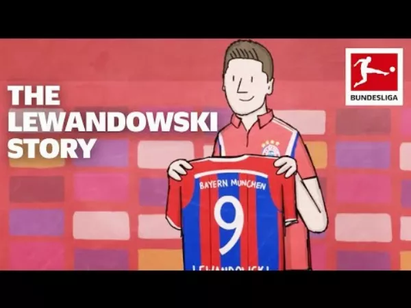 Animációs filmmel búcsúzik a Bundesliga Lewandowskitól. 