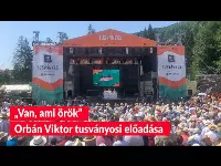 „Van, ami örök” – Orbán Viktor tusványosi előadása