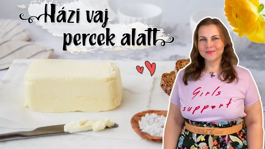 Házi vaj készítés percek alatt ? egyszerűen habtejszínből