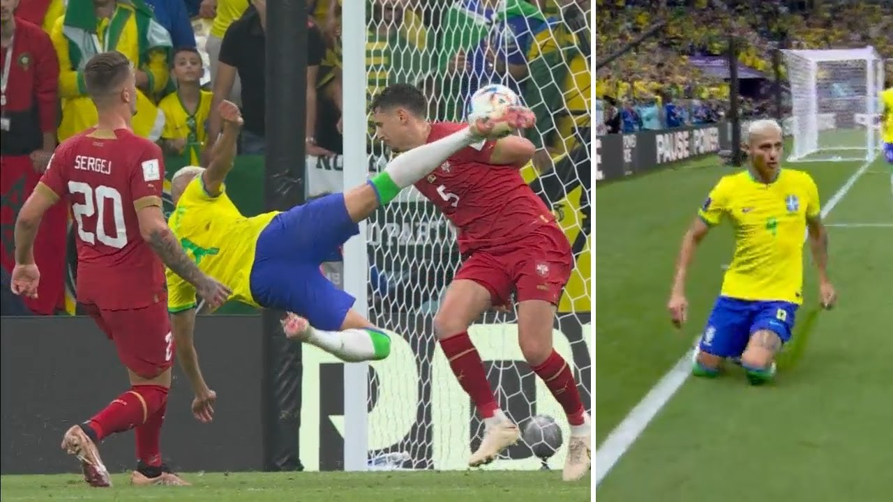 Nézd meg a VB eddigi legszebb gólját! - Csodagól Richarlisontól – félollózva talált be a brazil támadó Szerbia ellen