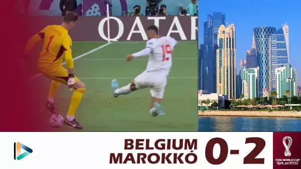 Hatalmas meglepetés! Marokkó legyőzte Belgiumot