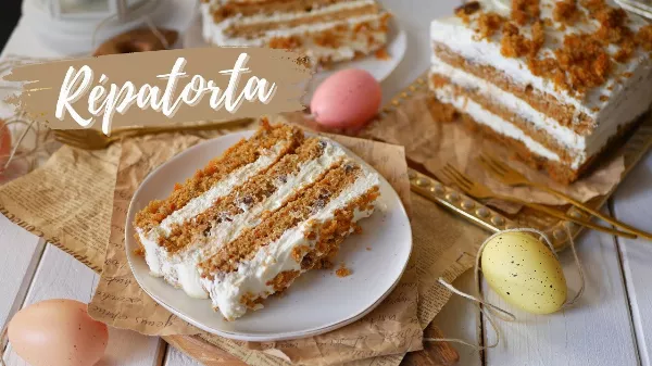 Répatorta recept🥕🍰 pekános, fehércsokis, egyszerű és nagyon finom!