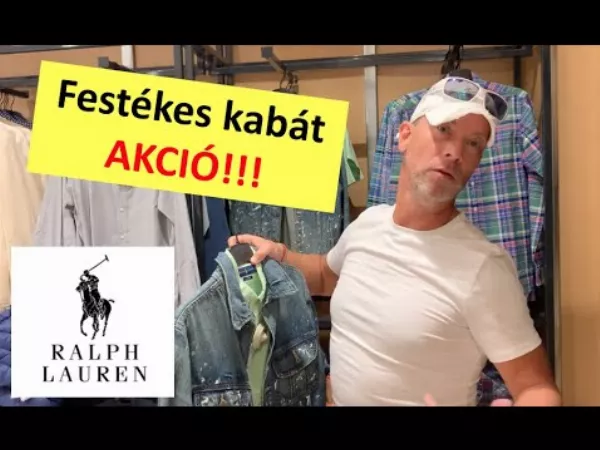 Ralph Lauren AKCIÓ! A levedlett "festékes" kabát története és az ára egy outletben