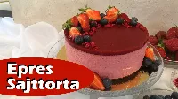 Egyszerű Epres 🍓 Sajttorta Cukor és Gluténmentesen, Sütés Nélkül 