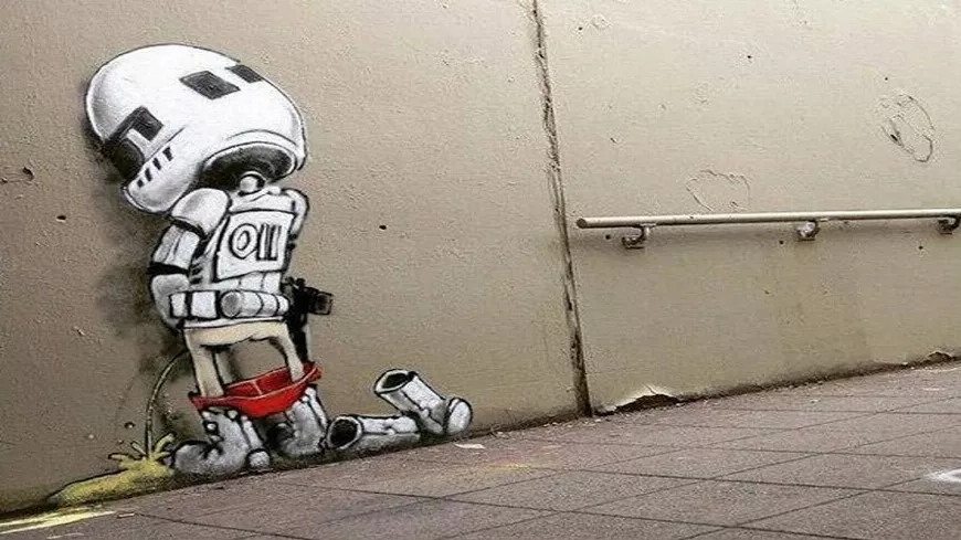 Street art - Csillagok háborúja graffitik a nagyvilágból