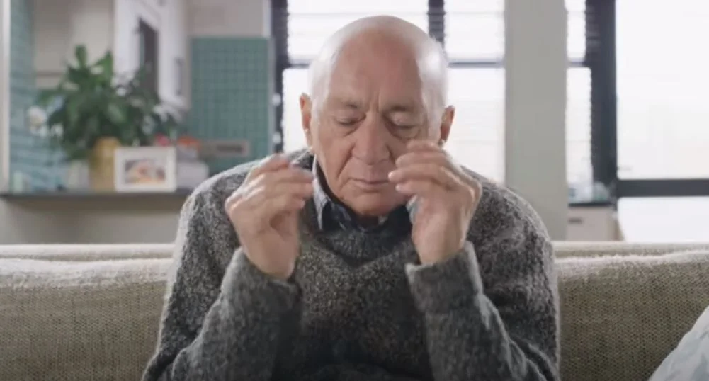 öreg beteg ember