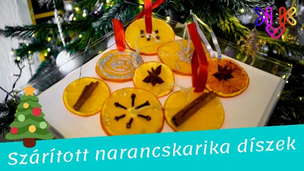 Szárított narancskarika készítése sütőben a karácsonyi dekorációhoz