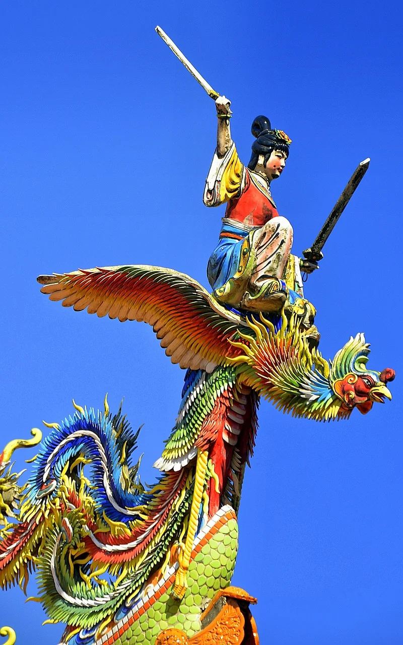 kínai kakas szobor