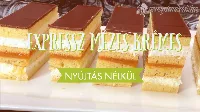 Mézes krémes nyújtás nélküli recept expressz gyorsasággal