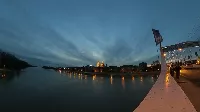 2024 első napnyugtája és a város hangja a Belvárosi Hídról - Szeged (time-lapse)