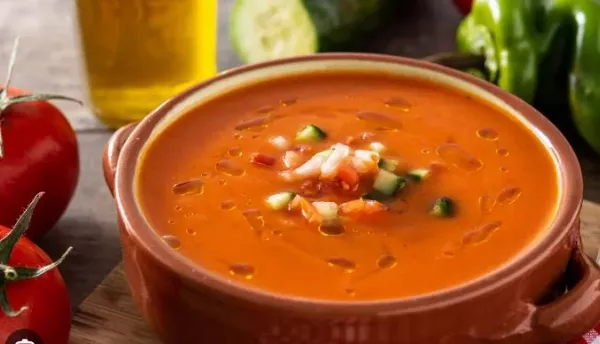 Gyors Andalúz paradicsom🍅🧄 leves recept, ha valami istenit akarsz tálalni - Salmorejo Cordobés 