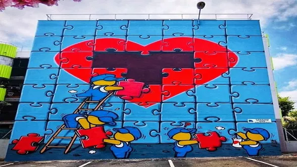 Street art szerelem: love & heart