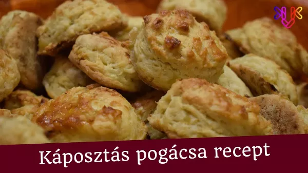 Hajtogatott másnap is friss káposztás pogácsa recept kezdőknek is!