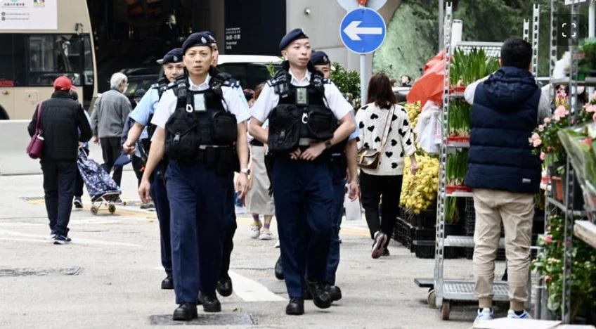 kínai rendőrök