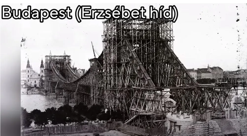 Budapest Erzsébet Híd régen