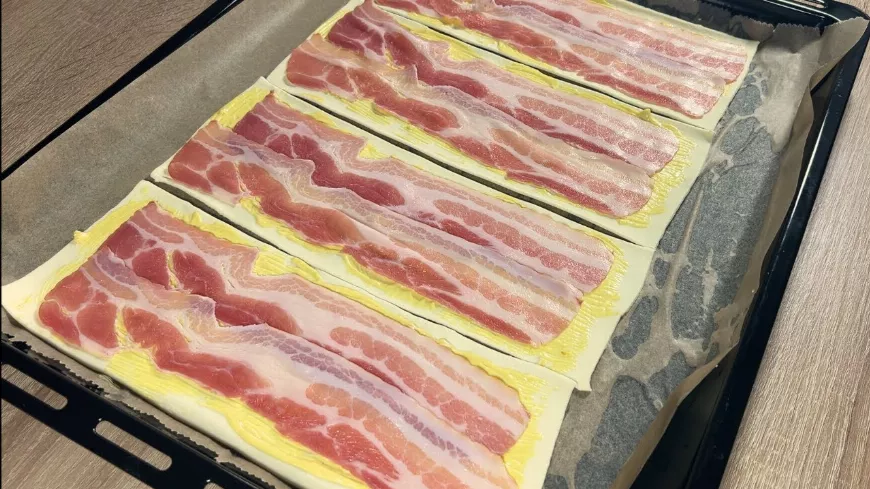 Baconos-sajtos leveles tészta tekercs: Könnyű és ízletes recept