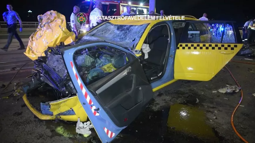 VIDEÓ a Katasztrófavédelemtől: Tragikus baleset az Árpád hídon: három halott és több sérült