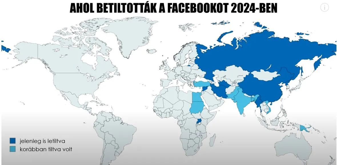 ahol betiltották a facebookot