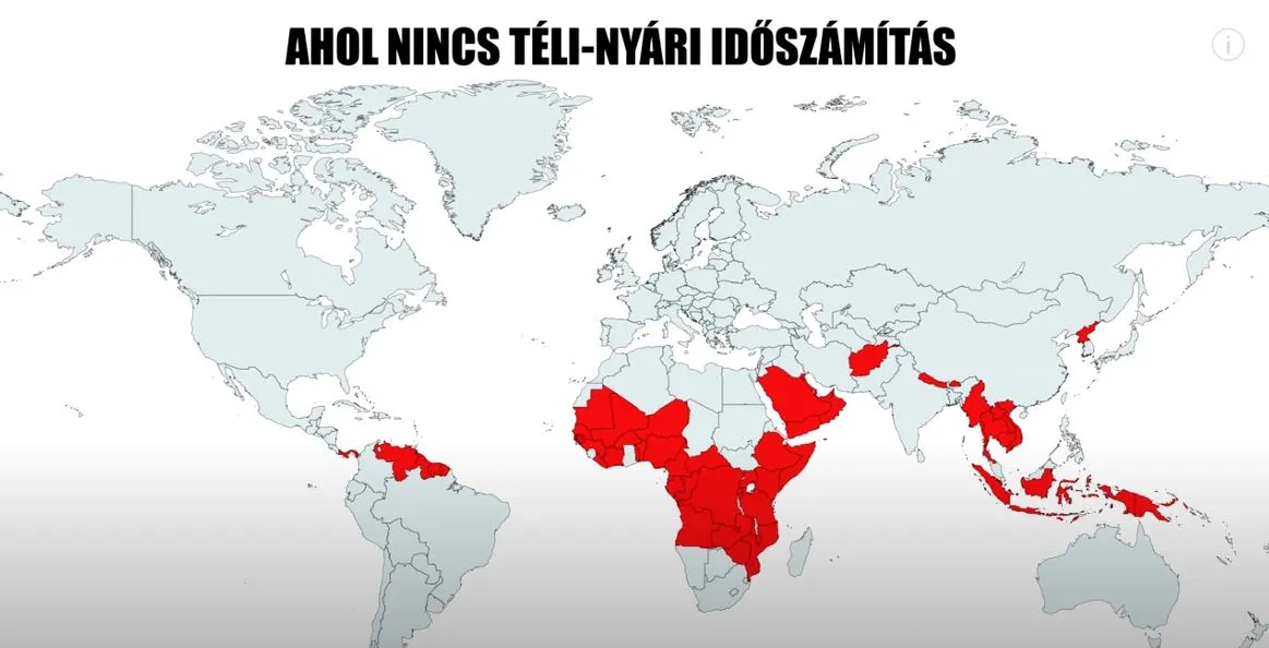 ahol nincs téli nyári időszámítás