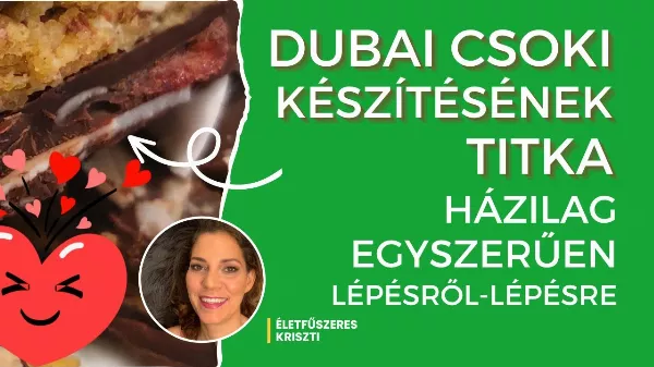 Dubai csoki recept: Így készítsd el otthon a luxus édességet egyszerűen 20 perc alatt