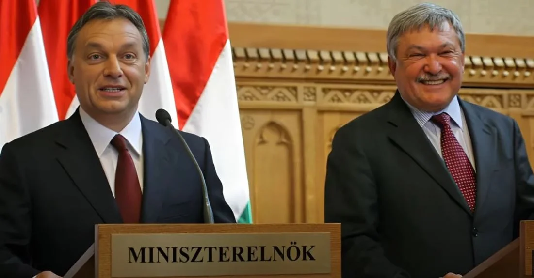 Orbán Viktor miniszterelnök Csányi Sándor bankár