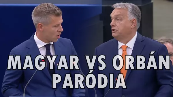 Radics Peti is feldolgozta a Magyar Péter Orbán Viktor Európai Parlamentben történt csörtéjét - kicsit erős és 18+-os