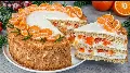 Karácsonyi kókuszos mandarinos 🍊🍰 torta recept 7 lépésben, habos krémmel