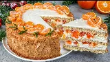 Karácsonyi kókuszos mandarinos 🍊🍰 torta recept 7 lépésben, habos krémmel