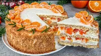 Karácsonyi kókuszos mandarinos 🍊🍰 torta recept 7 lépésben, habos krémmel