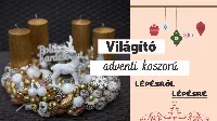 5 lépésben varázsolj világító adventi koszorút otthonodba!🎄