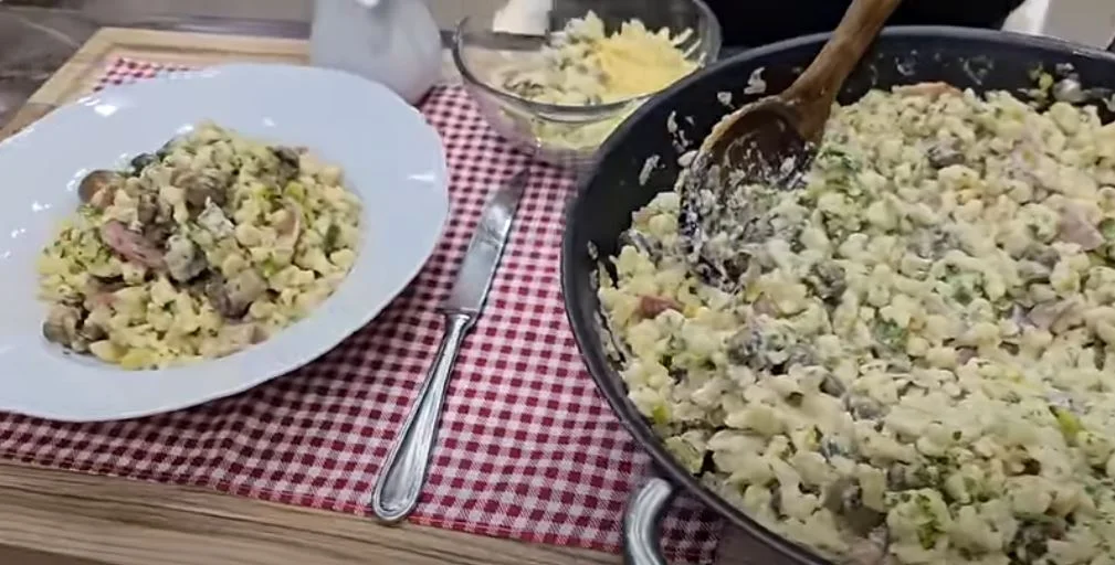 gnocchi nokedli ragu étel egytál