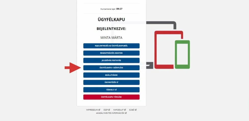 ügyfélkapu plusz igénylés regisztrálás