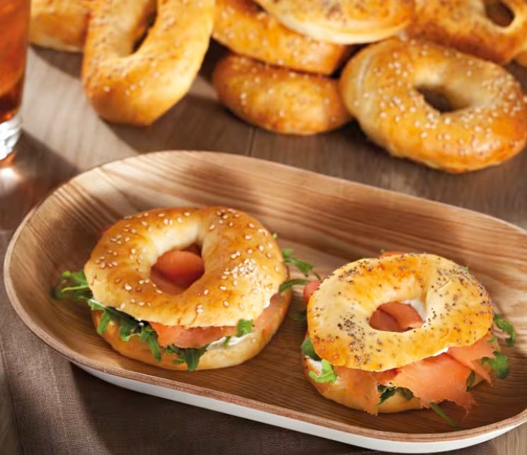 bagel töltött péksütemény sós